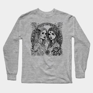 two beautiful gemini women Long Sleeve T-Shirt